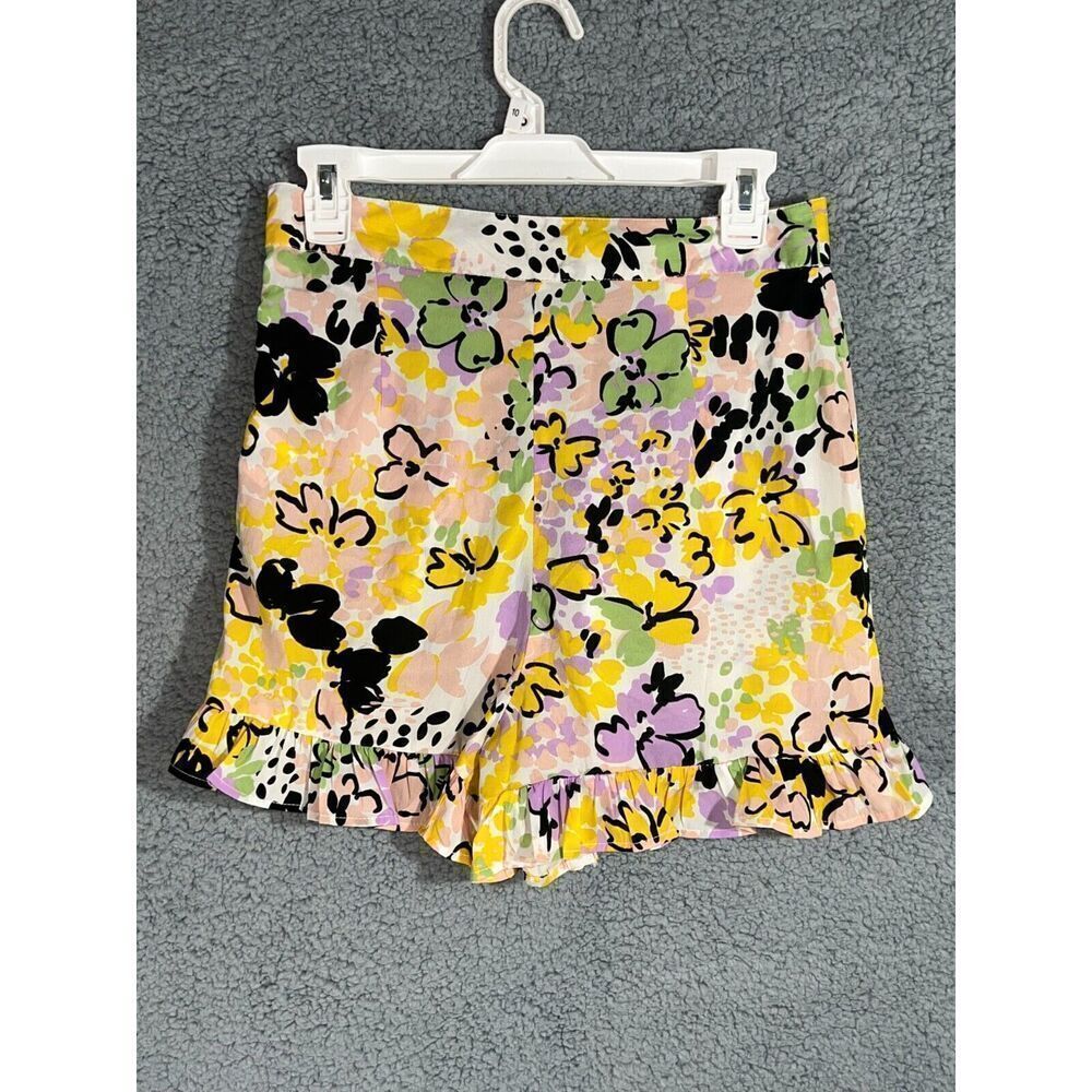 Influence Fashion UK Branded Flat Front Multi-color  Short with Ruffle Size 10